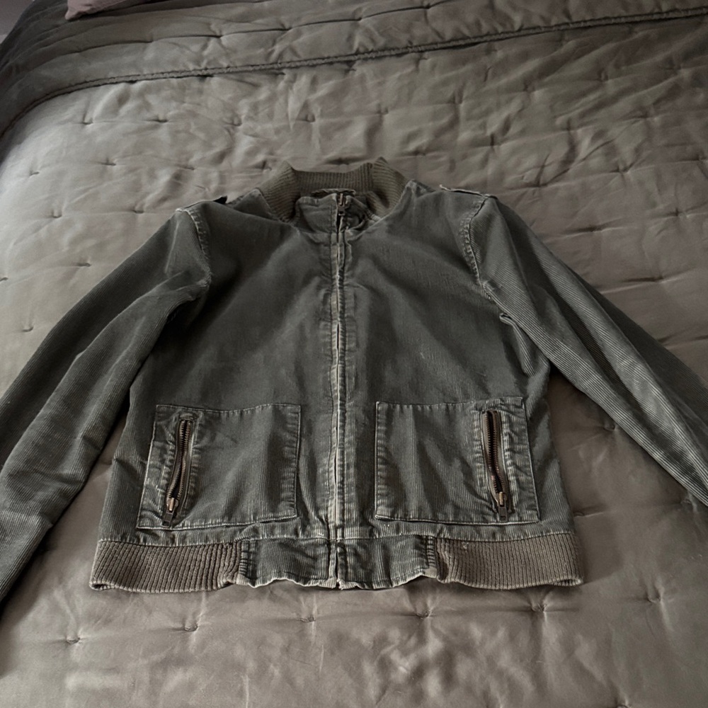 Old Navy Dark Green Zip-Up Jacket